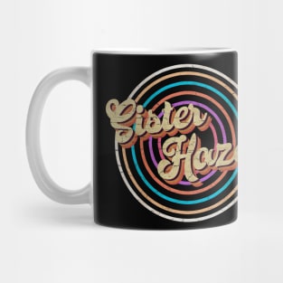 vintage circle line color Sister Hazel Mug